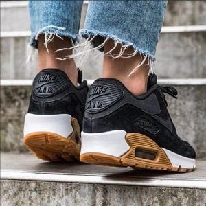 Nike Air Max 90 Black Suede Gum